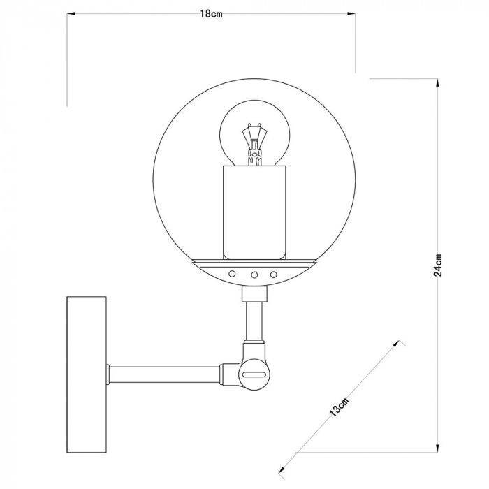 Бра Bolla A1664AP-1BK