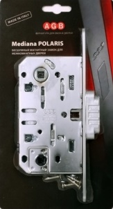 Замок врезной AGB WC В02402.05.12 Античная бронза с отв. планкой Mediana Polaris