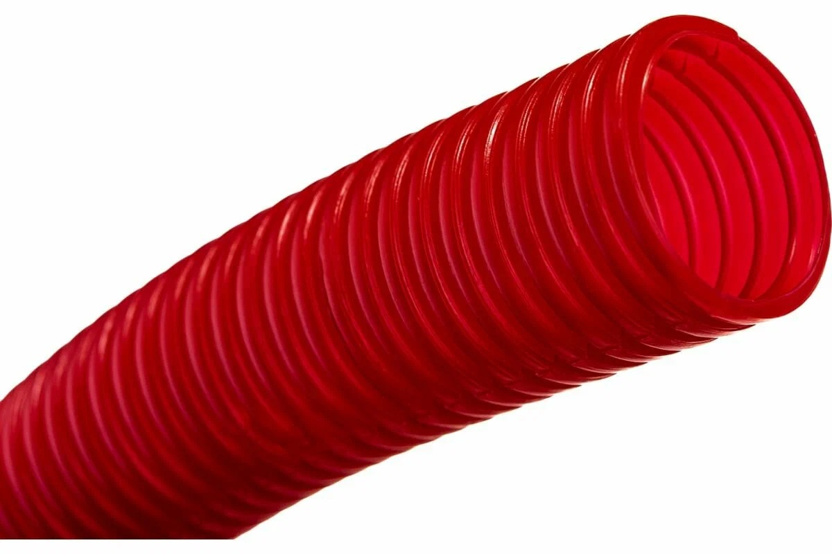 Труба гофрированная защитная КОНТУР (16, 23/19) красная