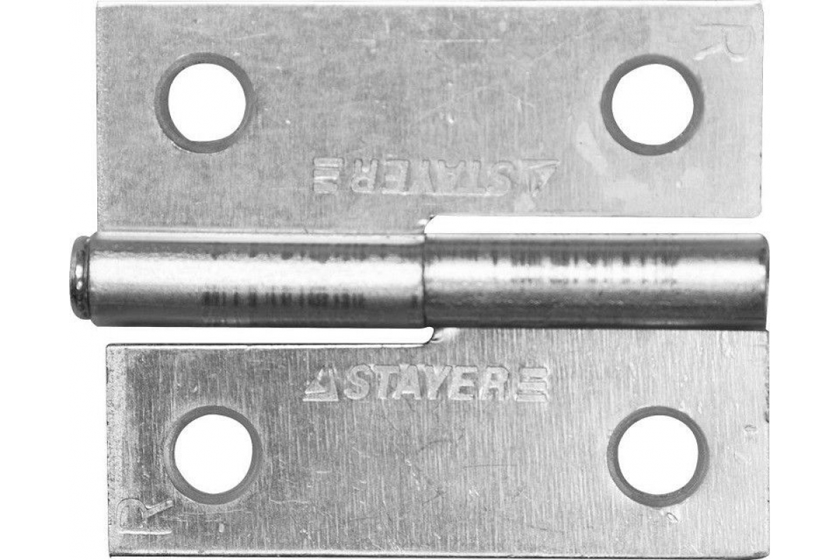 Петля разъемная накладная врезная Stayer Master 50 мм 37613-50-1R, R, белый цинк