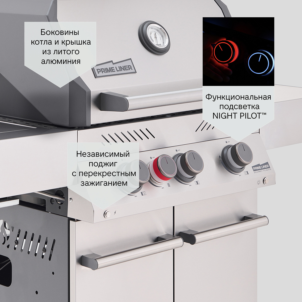 Газовый гриль PRIMELINER S class 3B