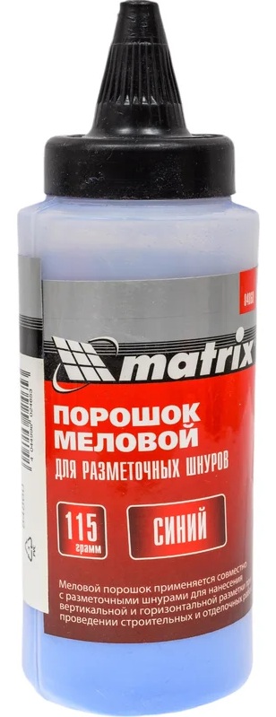 Порошок меловой для шнуров разметочных Topex (115гр), синий 30C616
