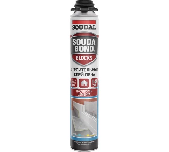 Клей полиуретановый Soudal Soudabond Blocks 750 мл 199052