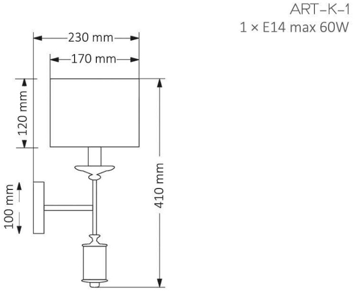 Бра ARTU ART-K-1(N/А)