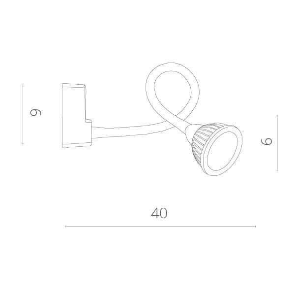 Бра Cercare A4107AP-1WH