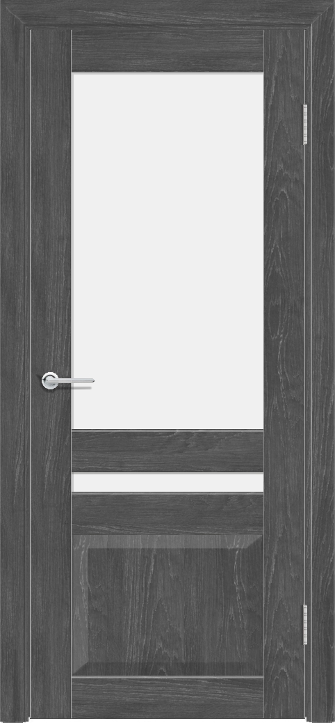 Т15, Дуб графит, Белое матовое