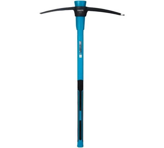 Кирка с обрезиненной фибергласовой рукояткой Oasis (900мм, 2кг) 103010703008