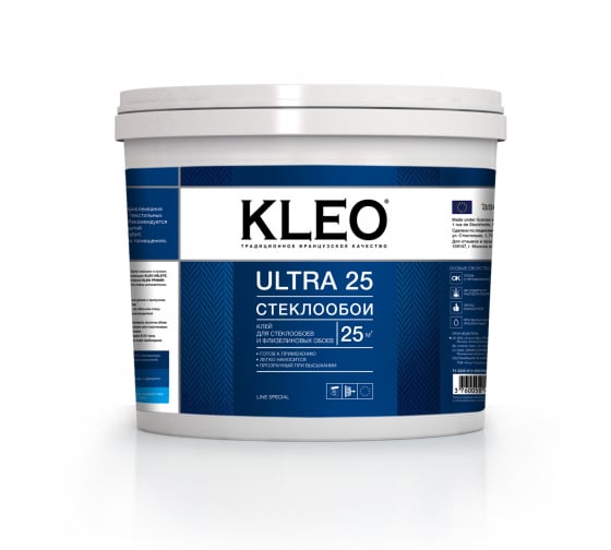 Клей для стеклообоев готовый 5кг Kleo Ultra 25