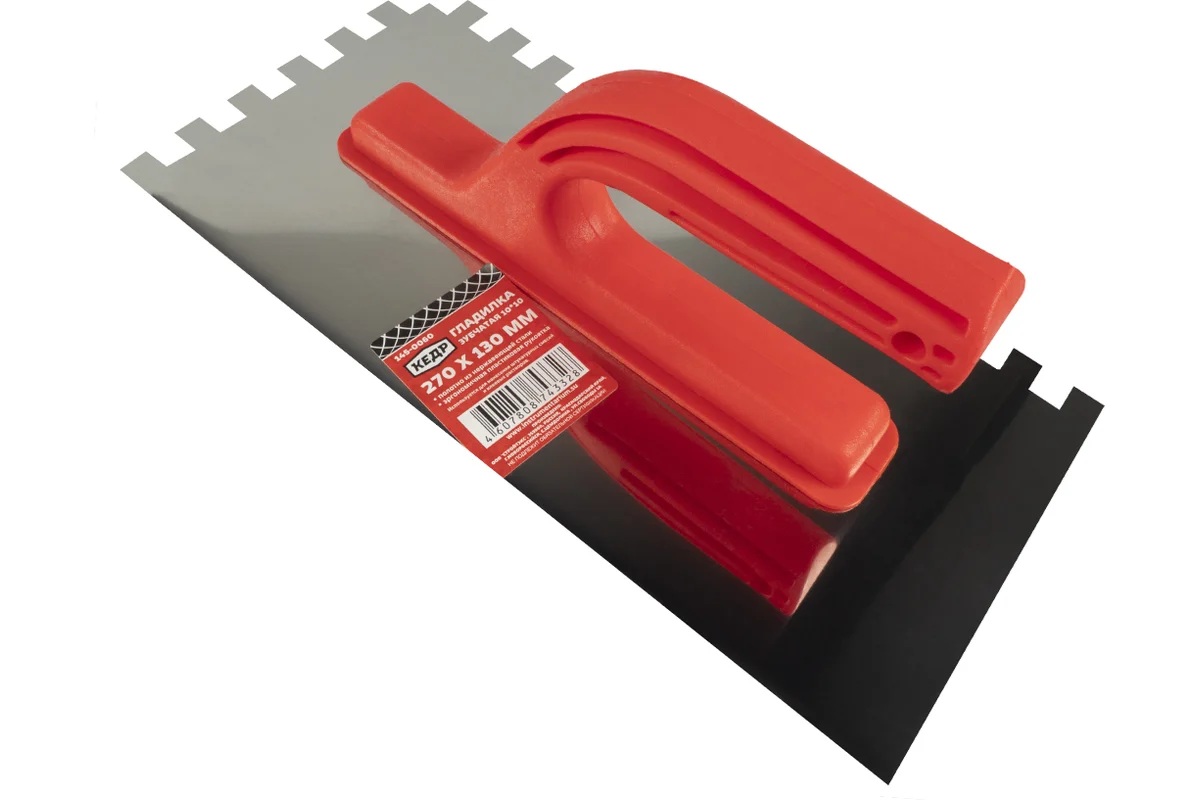 Гладилка зубчатая Кедр 145-0060, 10х10мм (270х130мм) 208831