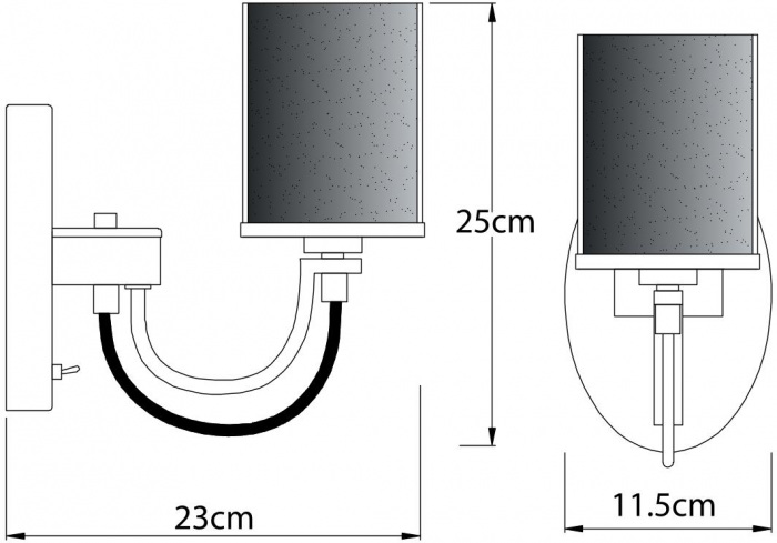 Бра Ombra A2995AP-1CC