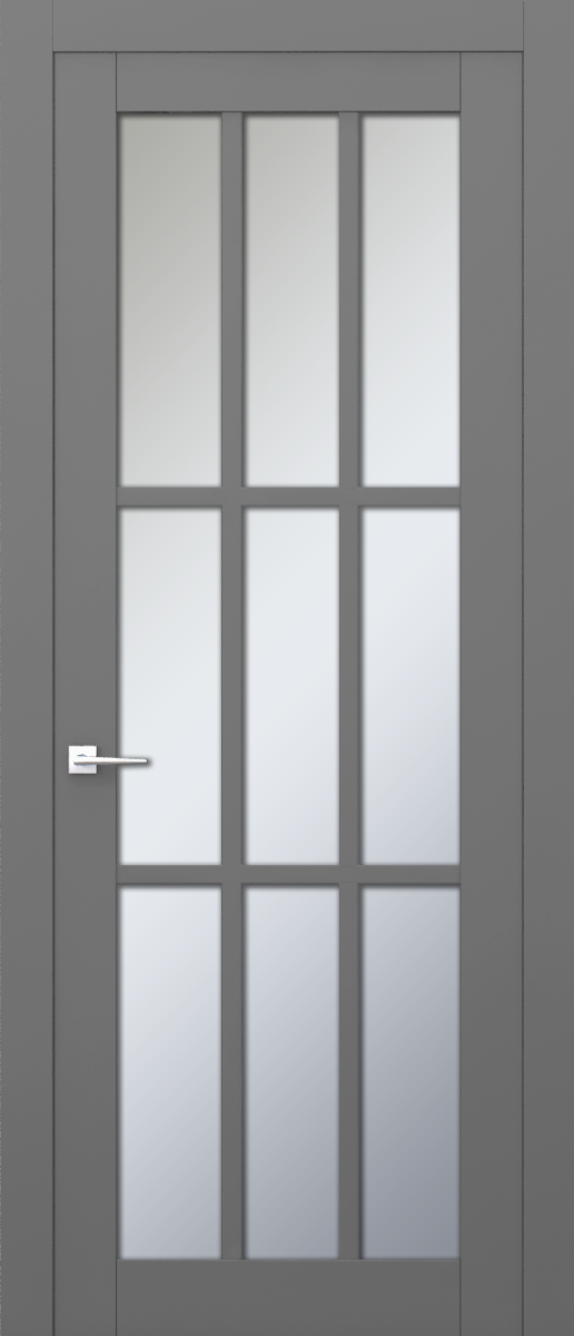 V 32, Vista, Экошпон, Софт серый, Белое матовое