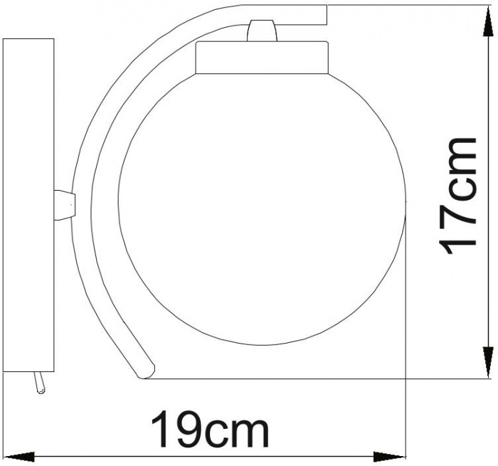 Бра CLOUD A8170AP-1AB