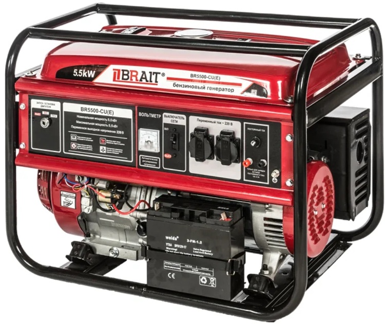 Генератор бензиновый инверторный BR5000iO2 (3,5/3,7кВт,220В,50Гц,бак 9л) 02.01.091.100