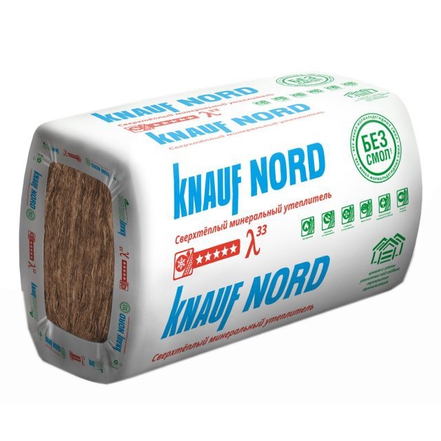 Минеральная плита КНАУФ Climowool TS 035 50х600х1250 12м2/0,6м3/ 28ПАЧ