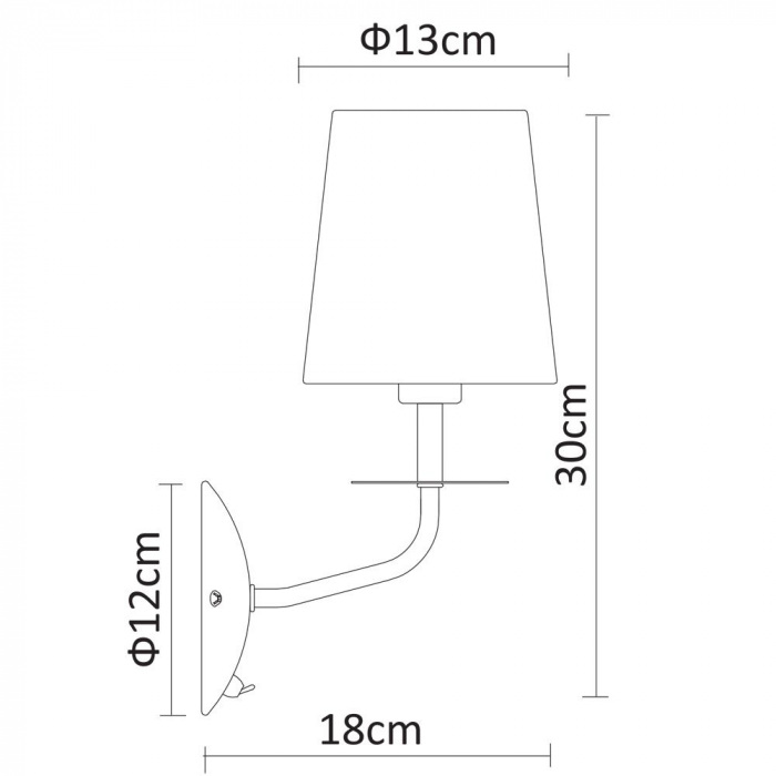 Бра Edda A1048AP-1CC