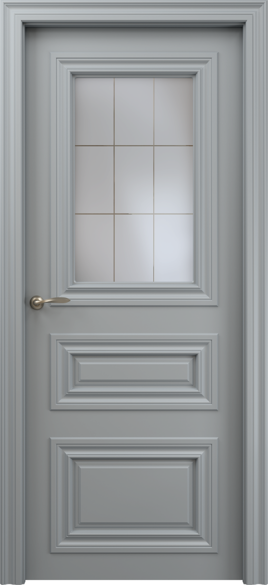 Montreal 3, Montreal, Экошпон, Софт бархат серый, Сатинат белое, Корсика