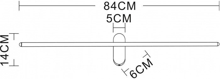 Бра Prima A2028AP-1BK