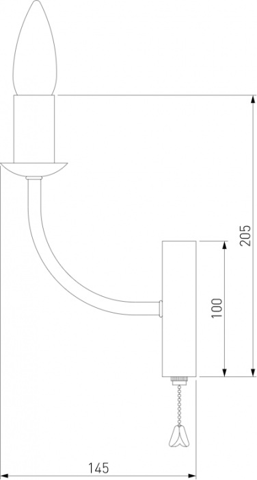 Бра Santi 60139/1 золото