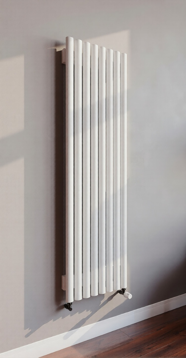 Радиатор стальной трубчатый Diametro 42 V (1500х242) 943вт., RAL 9016, нижнее разнесение