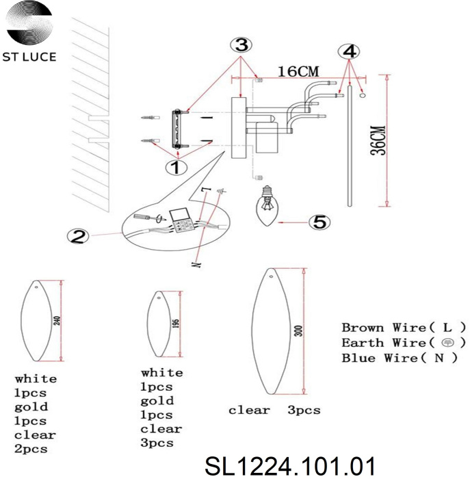 Бра Lastra SL1224.101.02
