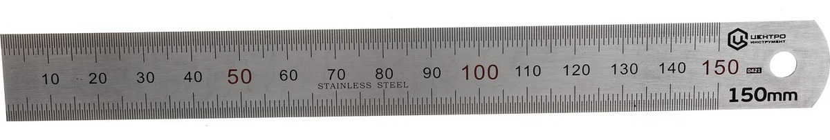 Линейка измерительная Центроинструмент (150мм) 0421