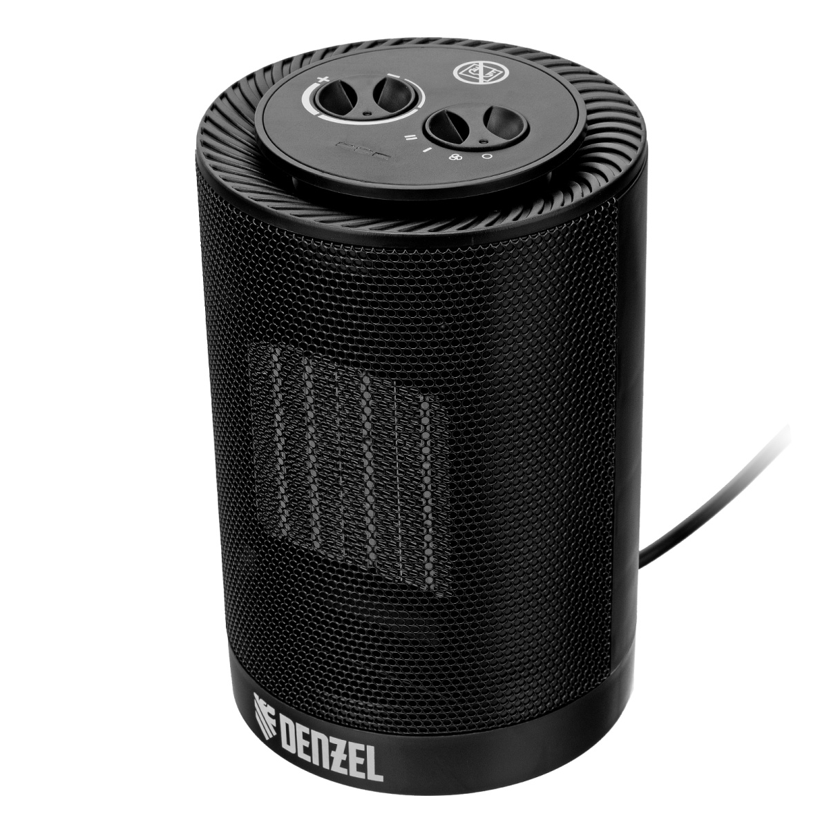 Тепловентилятор керамический Denzel DTFC-1200S, вращение, 3 реж., вент., нагрев 600/1200 Вт 