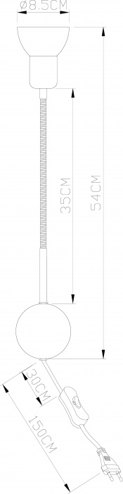 Бра Falena A3116AP-1BK