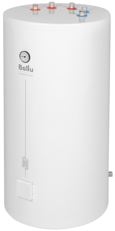 Бойлер косвенного нагрева напольный, верхнее подключение Ballu Aquastar Inox-T 150 ASWX-T 150