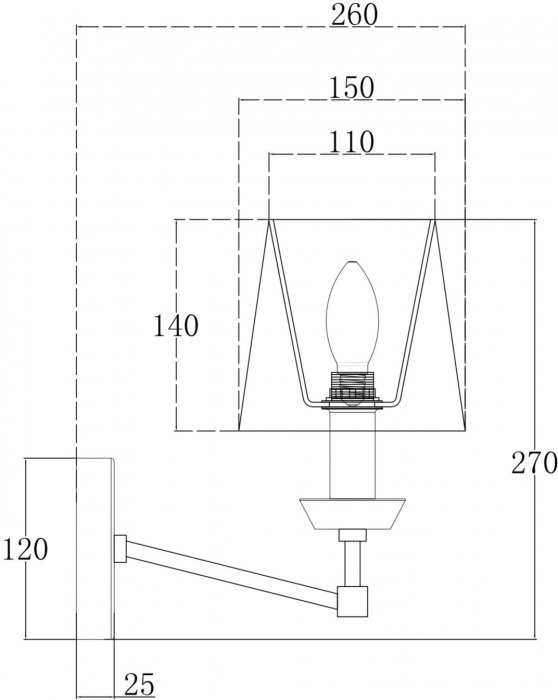 Бра Beira MOD064WL-01N