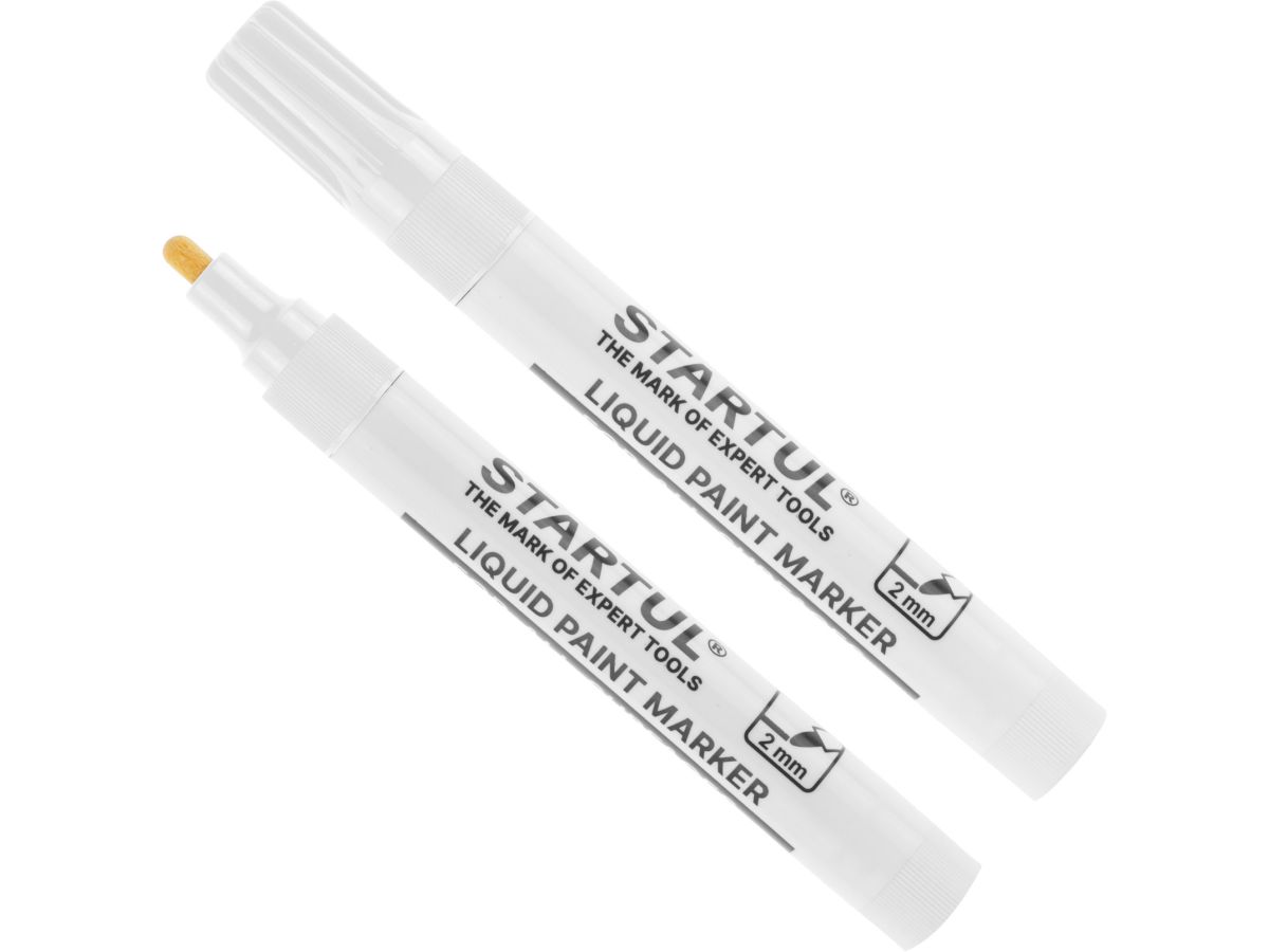 Маркер на основе жидкой краски STARTUL Profi белый ST4360-01
