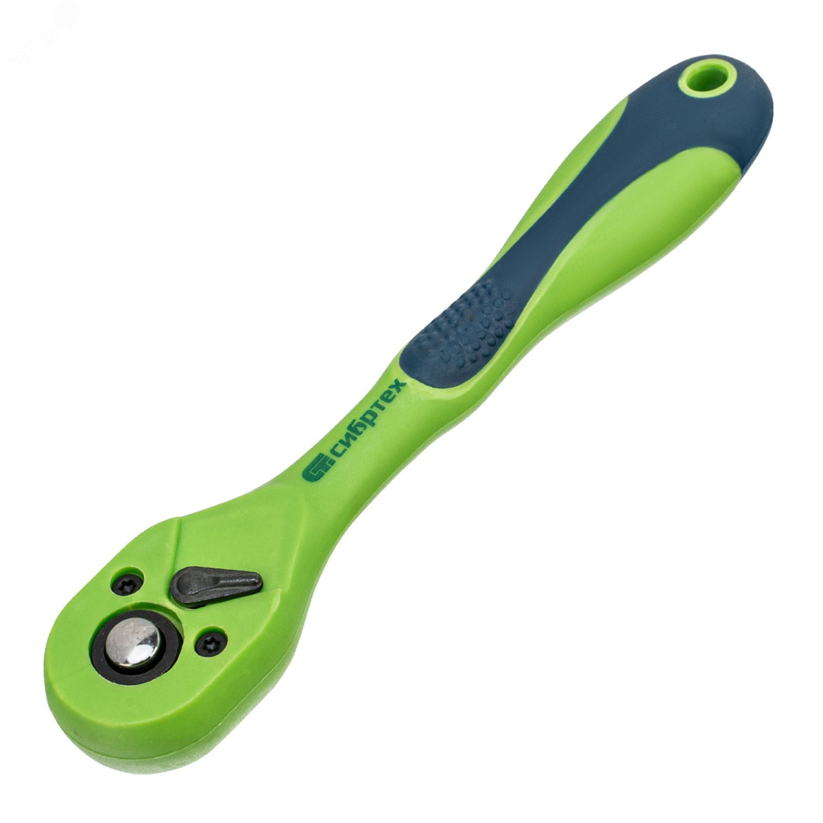 Ключ-трещотка СИБРТЕХ двухкомпонентная рукоятка 1/4" 14007