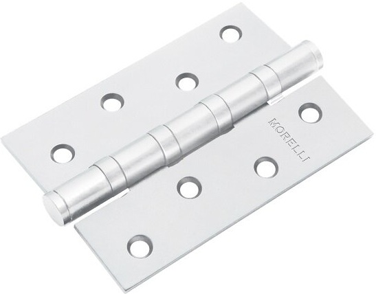 Петля стальная универсальная с подшипником Morelli MSN 100х70х2.5-4ВB W, белый 9015126