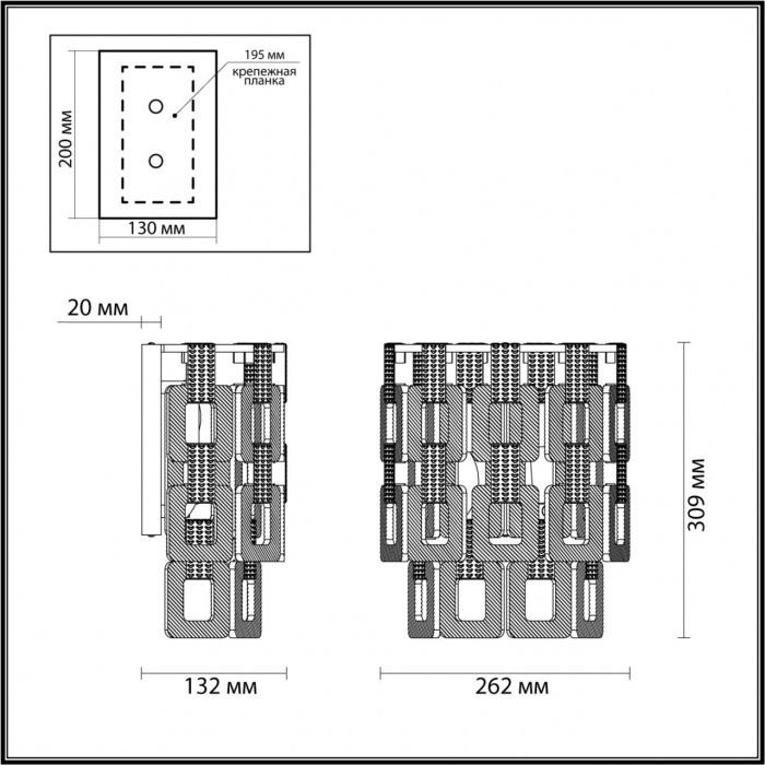 Бра Buckle 4989/2W