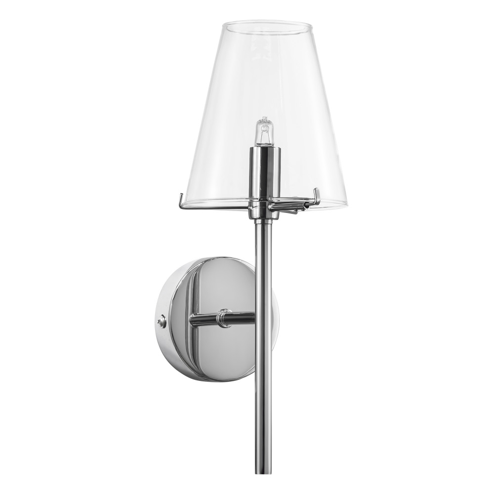 Бра DIAFANO 1х40W G9 ХРОМ/ПРОЗРАЧНЫЙ