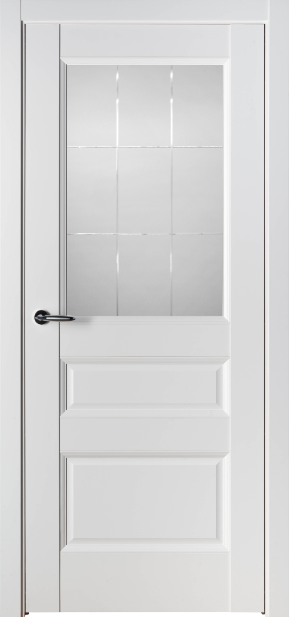 Вена, ПП, Белый полипропилен, Сатинат белое с гравировкой