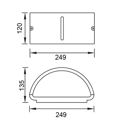 Настенный светильник уличный 3304 GR