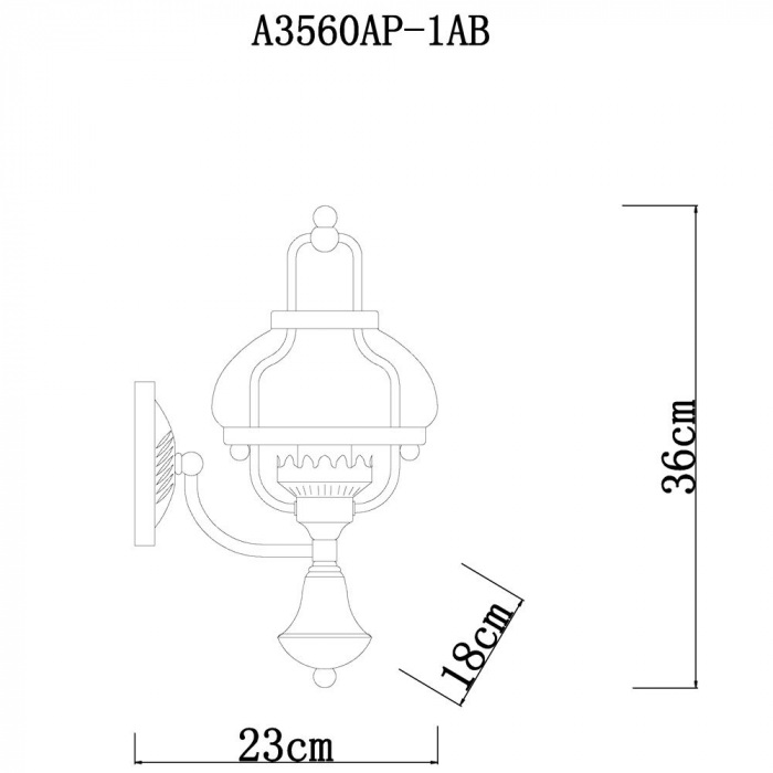 Бра ARMSTRONG A3560AP-1AB