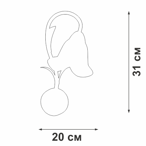 Бра V1850-0/1A