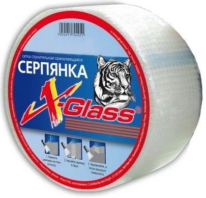 Сетка строительная самоклеющаяся (серпянка) X-Glass Gold   (Лига)