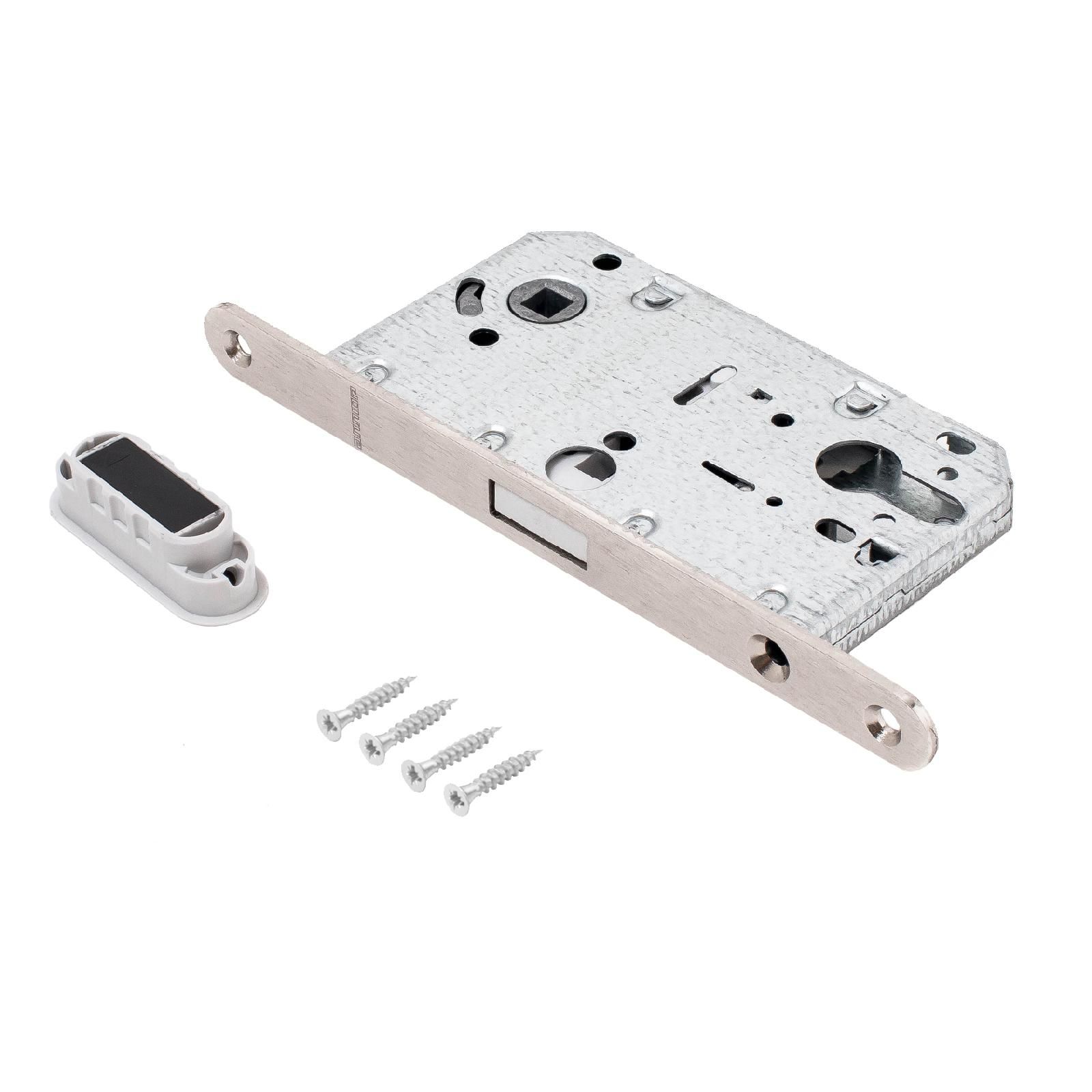 Защелка врезная магнит АРТ ML85-50 SN матовый никель ХЕДЕР 14125