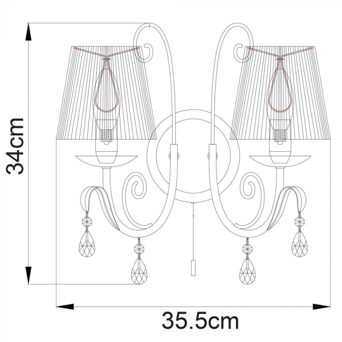 Бра Romana Snow A1743AP-2WH